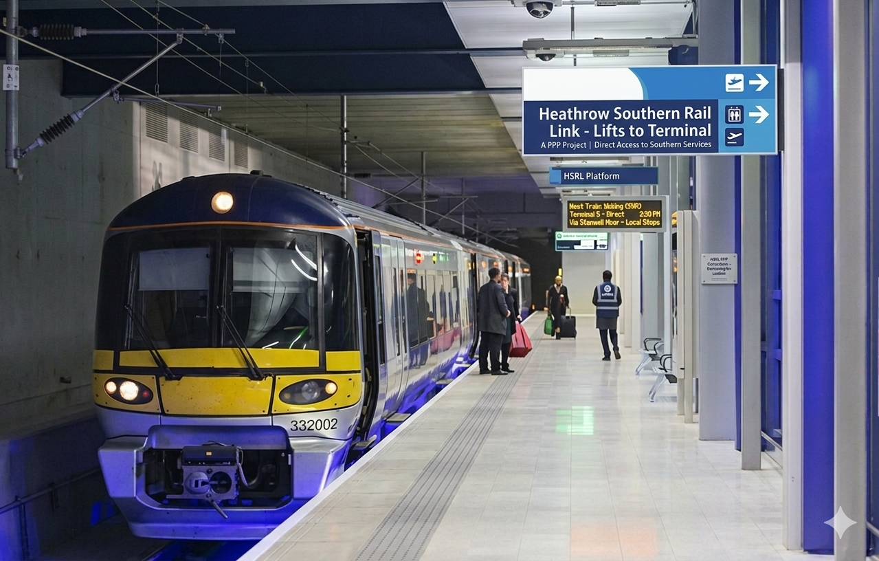 London Heathrow Southern link rail project